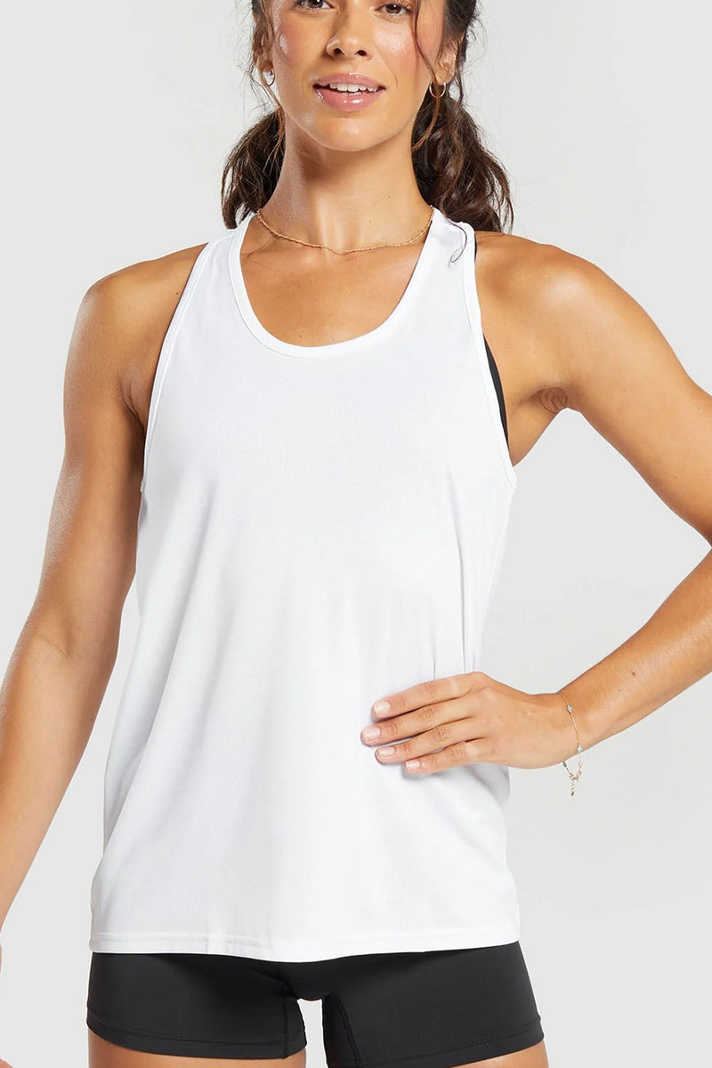 Lucy White Tank Top
