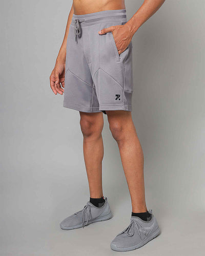 Your search for lightweight gym, running, training, crossfit, yoga and HIIT light grey coloured shorts ends here. 