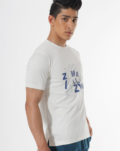 Zymrat breathable print performance wear t-shirt