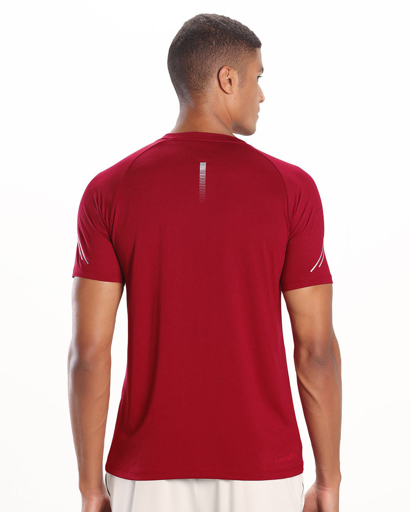 Athletic Works Mens Activewear Dri Works Brilliant Red Heather T