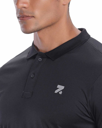 Centurion SuperSilva Polo T-Shirt Black